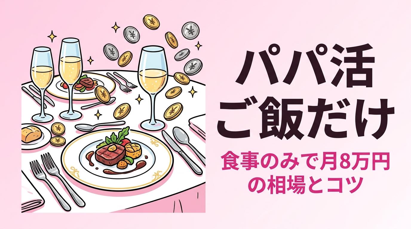 パパ活はご飯だけでも稼げる？食事のみの相場とリピートされる会話テクニック