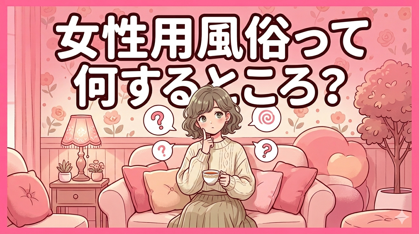 女性用風俗って何するところ？ 料金・サービス内容・利用者のリアルを全部まとめた