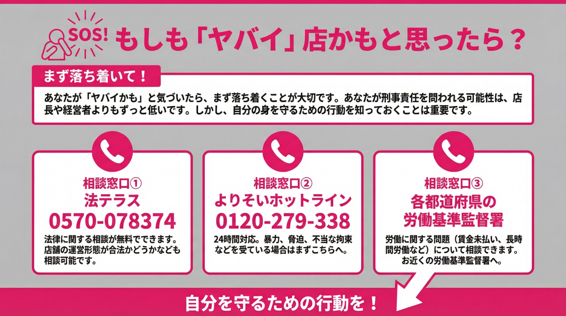 もしも「ヤバイ」店かもと思ったら?