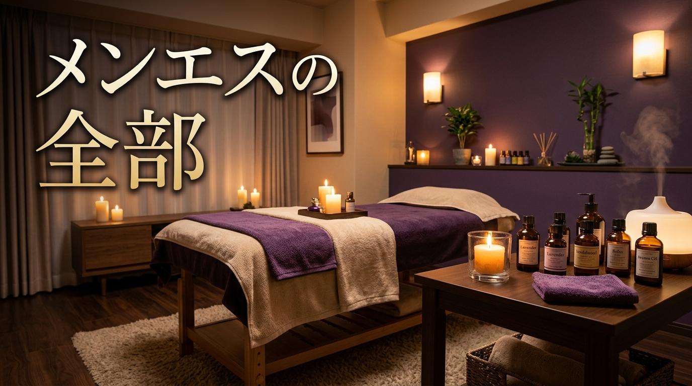 メンエスって風俗なの？ 施術の流れ・料金・「抜き」の真実を初心者向けに全解説