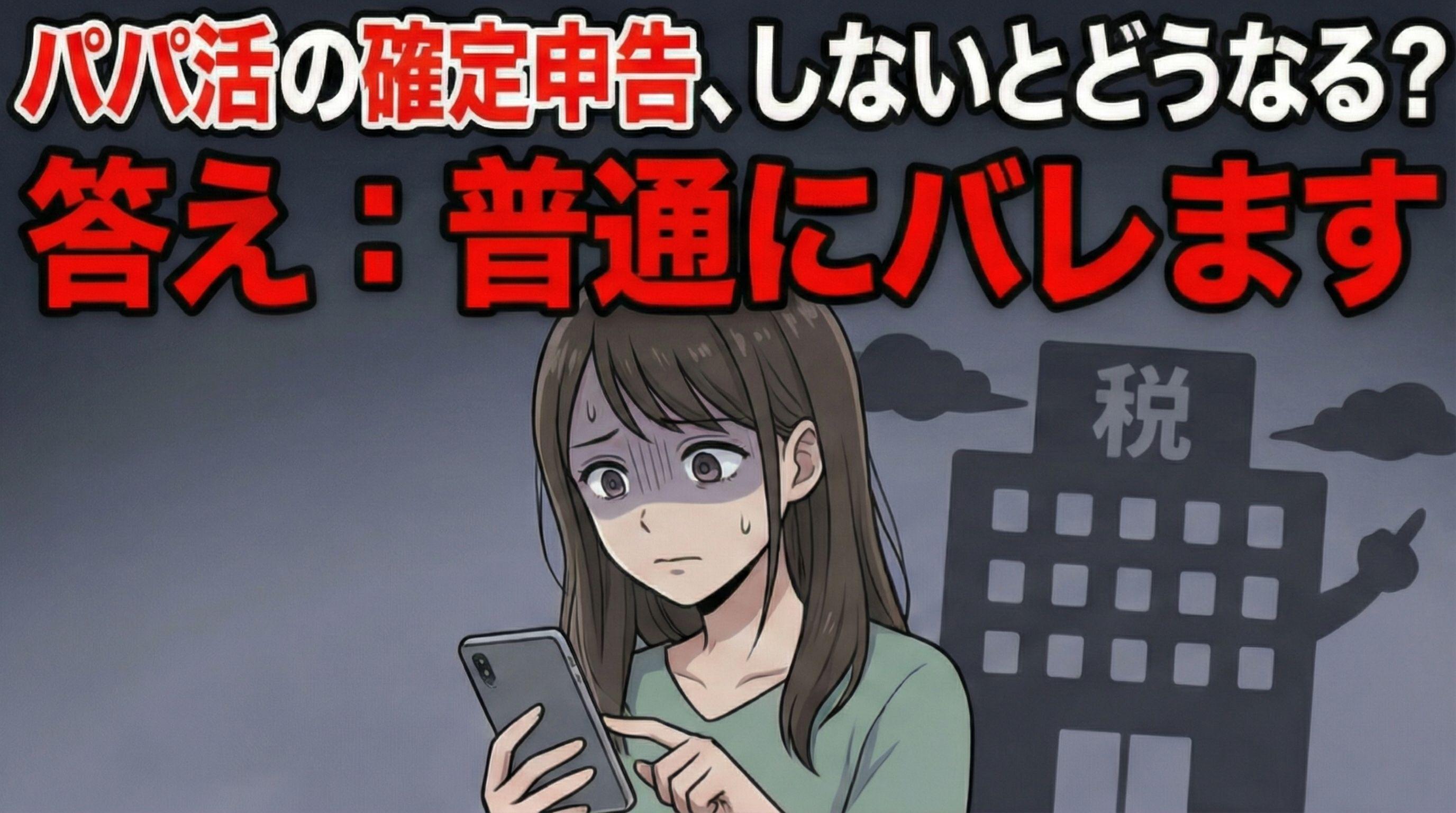 パパ活の確定申告、しないとどうなる？のアイキャッチ
