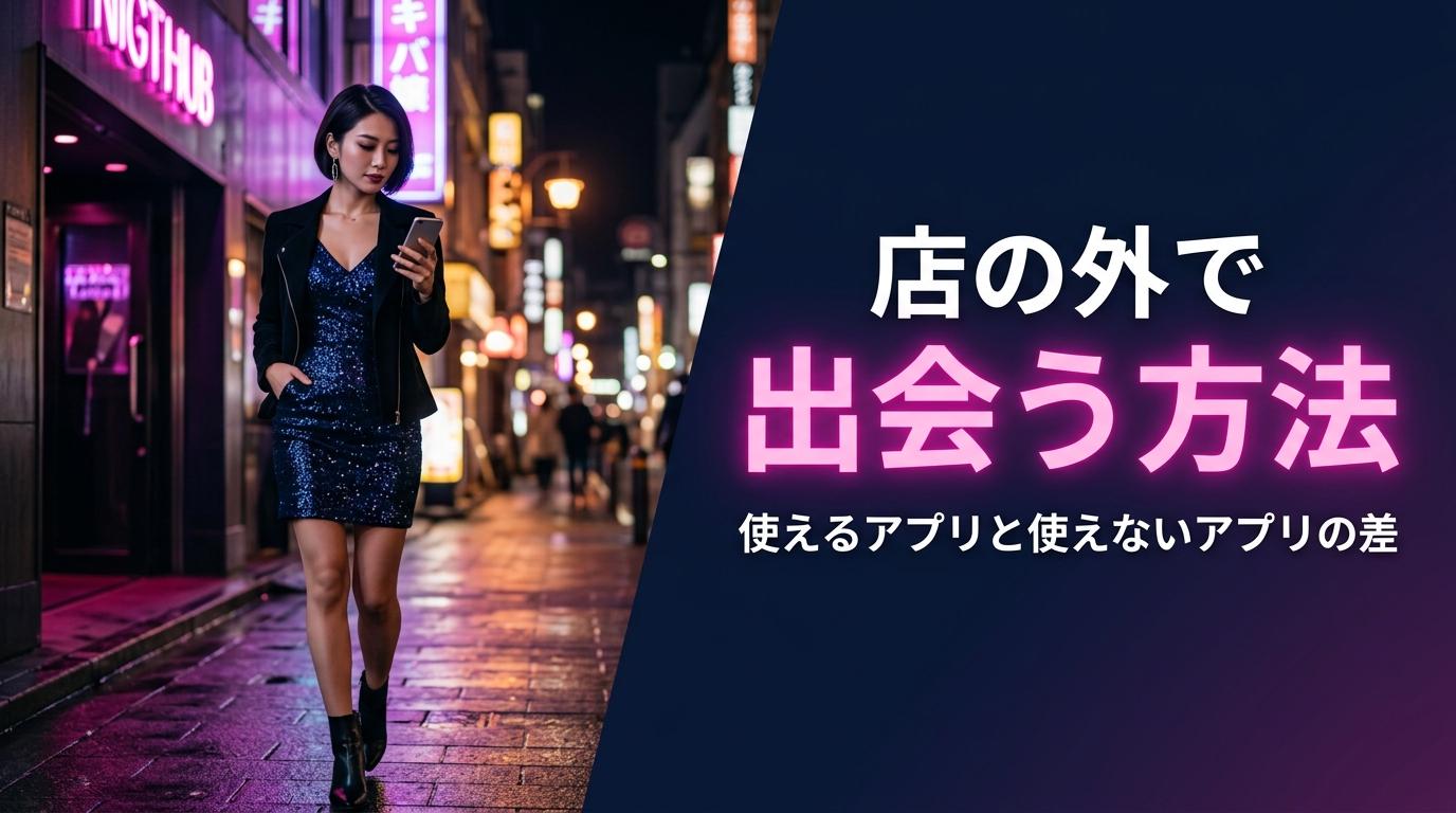 キャバ嬢やラウンジ嬢と "店の外で" 出会う方法。使えるアプリと、使えないアプリの差