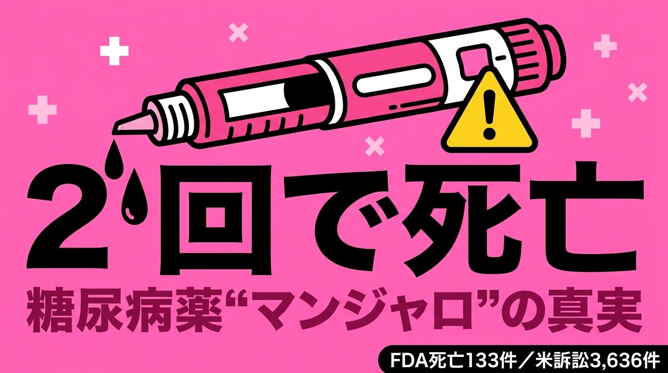 「2回打って死亡」マンジャロでダイエット——夜職界隈に広がる糖尿病薬の本当の話
