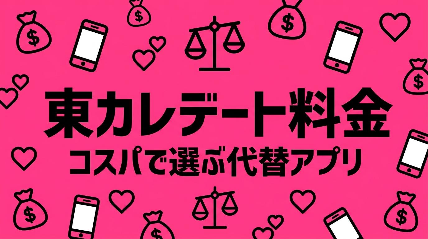 東カレデートは料金高すぎ？コスパで選ぶ代替アプリ4選を徹底比較