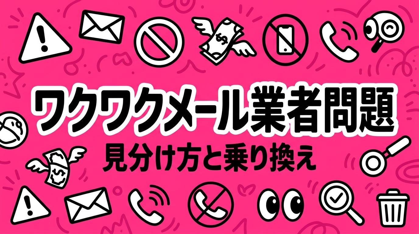 ワクワクメールは業者だらけ？サクラの手口と見分け方、安全な代替アプリmypappy徹底比較
