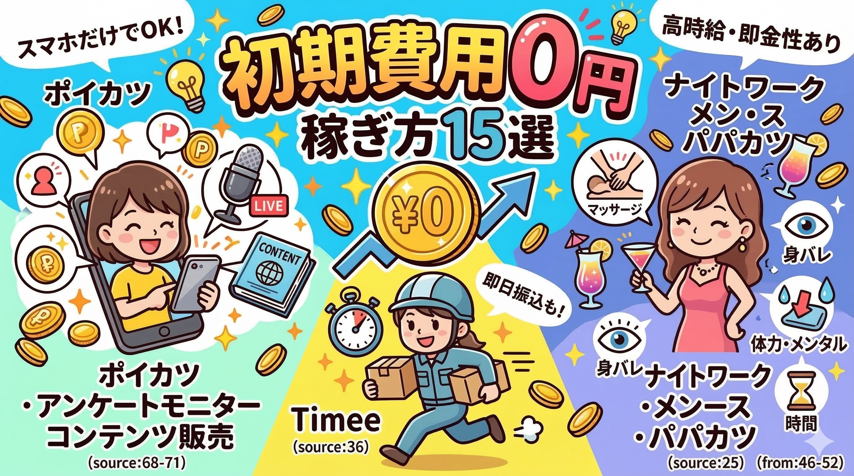 初期費用ゼロで始められる稼ぎ方15選