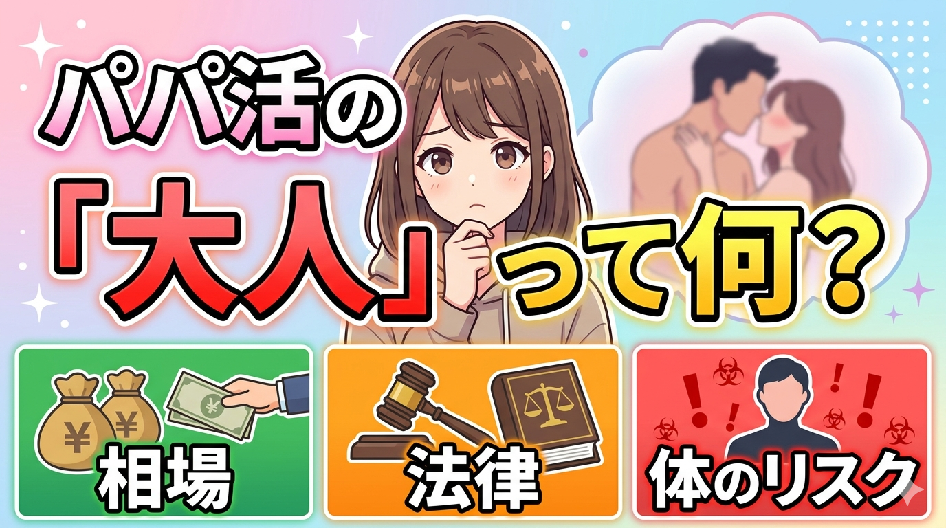 パパ活の「大人」って何？ 相場・法律・体のリスクを 正直に全部書きます