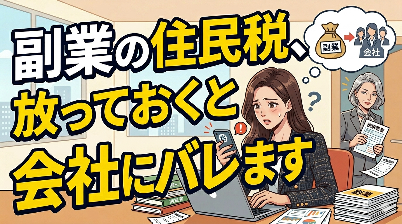 副業の住民税、放っておくと会社にバレます