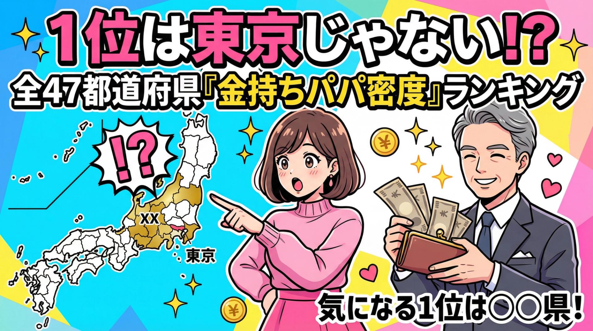太パパに出会いやすい都道府県は東京ではなく〇〇　公的統計＋独自調査1,000人のデータから47都道府県の「太パパ密度」を算出