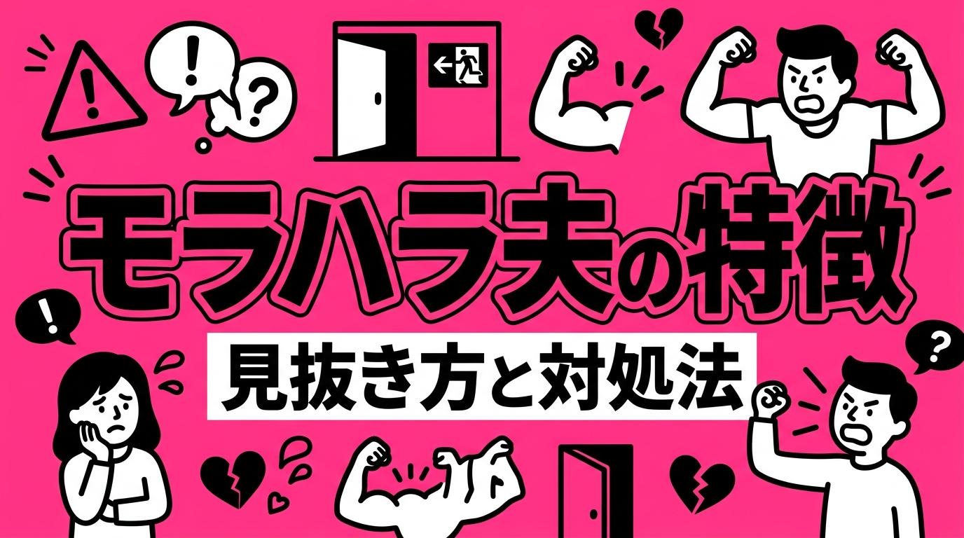 モラハラ夫の特徴10個｜離婚・別居の準備と相談窓口・経済的自立まで