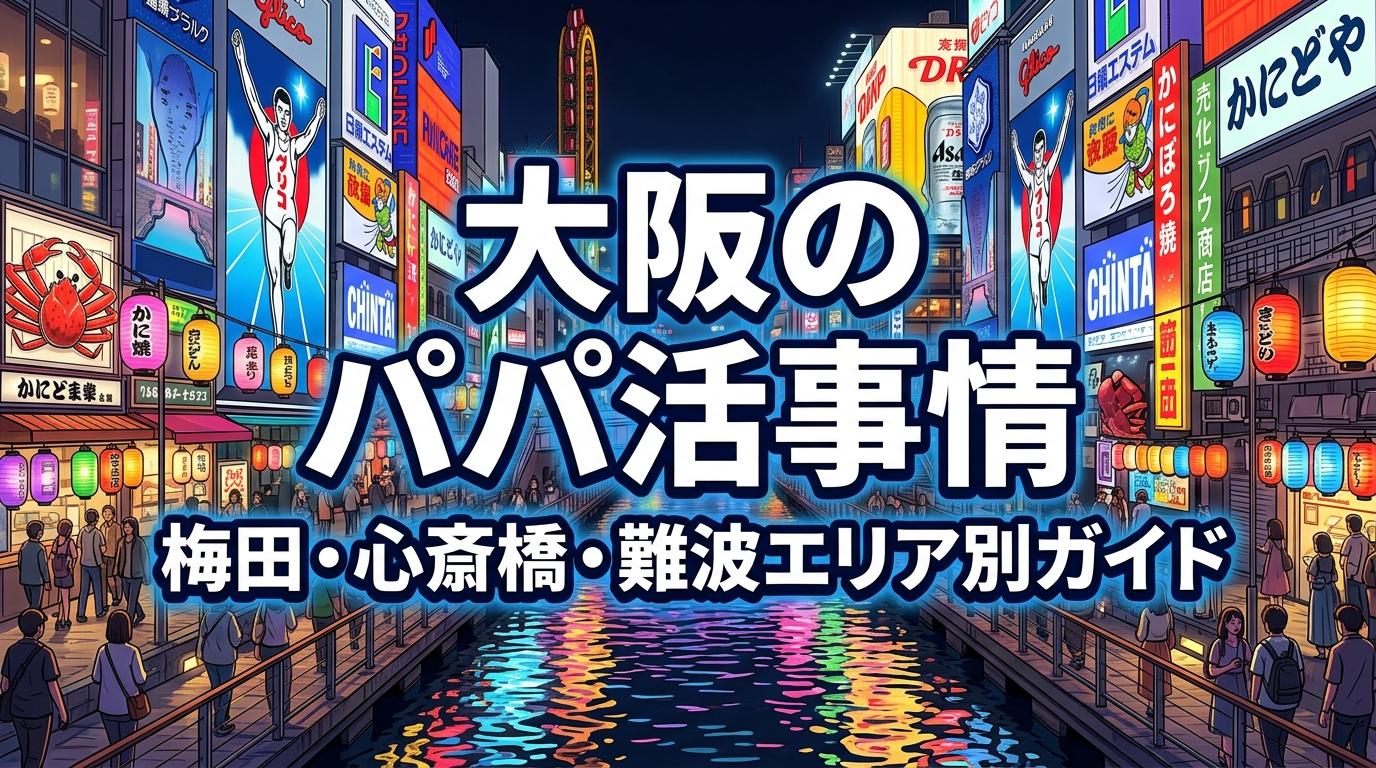 大阪のパパ活事情。梅田・心斎橋・難波エリア別の相場と注意点