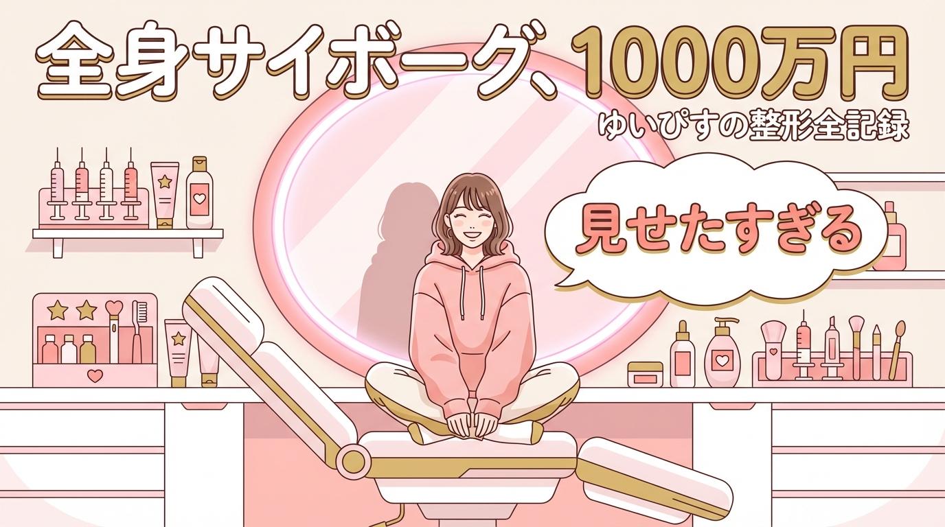 ゆいぴすが“アソコの整形”を告白 — 総額1,000万円「全身サイボーグ」の中身と、それを稼ぐには夜職で何年かかるか