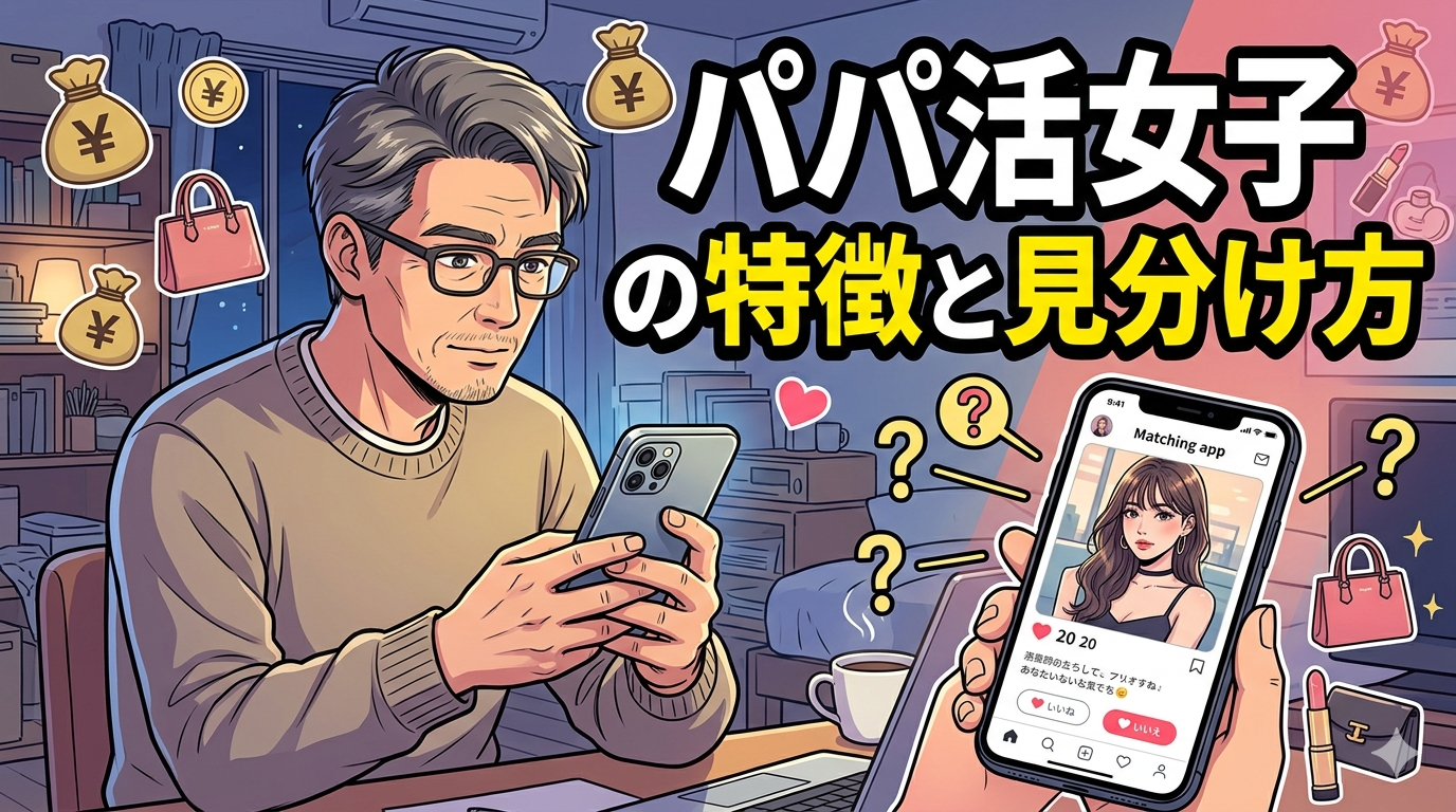 パパ活女子の特徴と見分け方。マッチングアプリで"普通の子"がパパ活してる時代の話