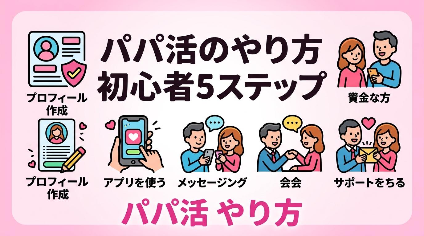 パパ活のやり方──初心者が安全に始める5ステップ完全ガイド