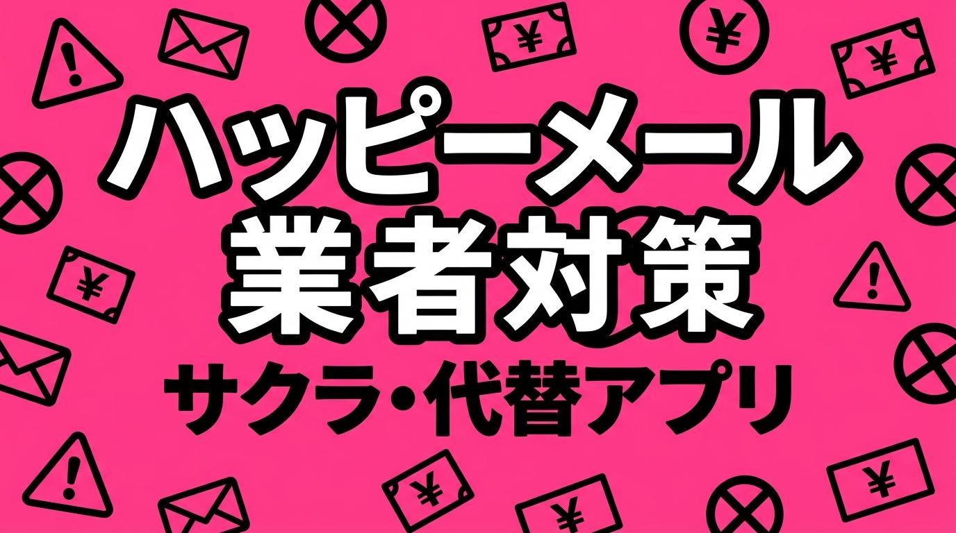 ハッピーメールは業者ばかり？サクラの手口と安全な代替アプリmypappyを徹底解説