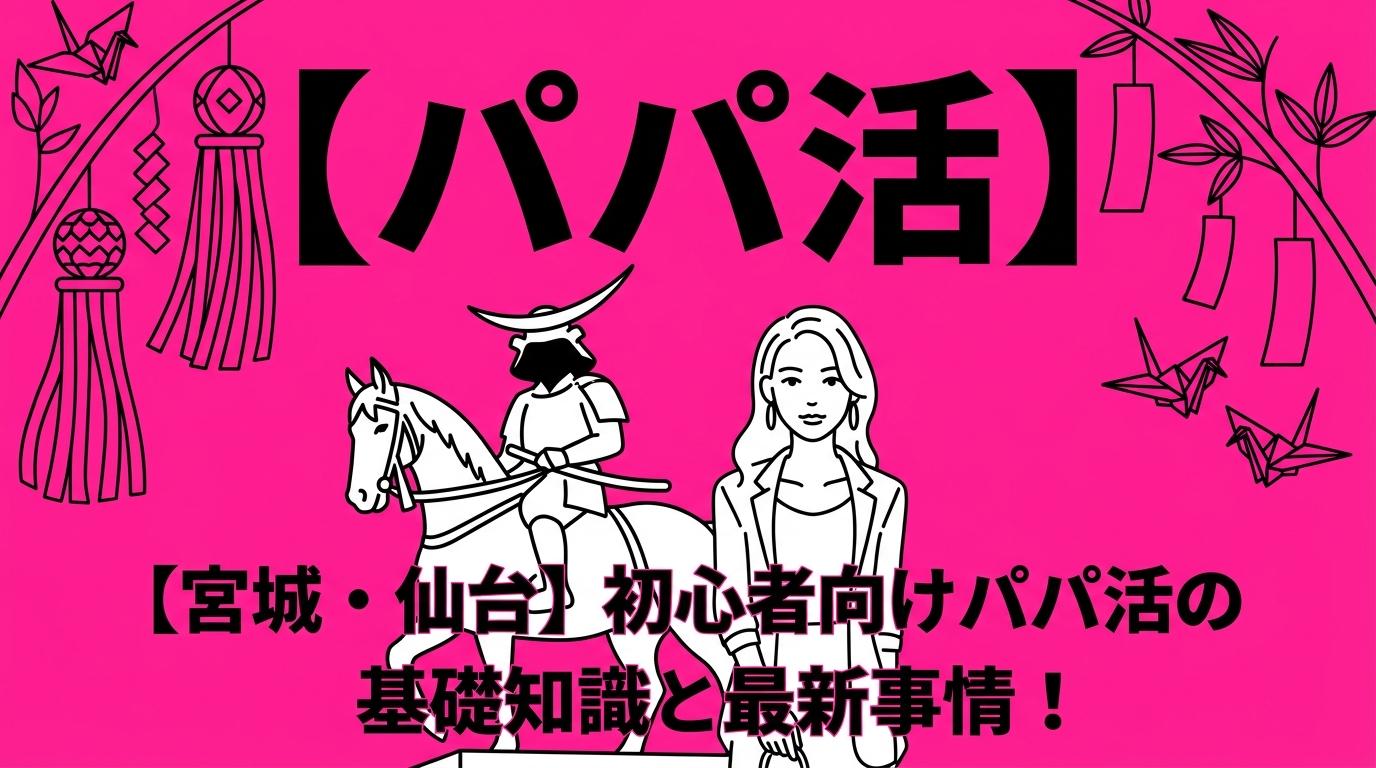 仙台のパパ活事情。東京の5〜6割の相場だけど伊達男パパと出張パパで意外と稼げる理由