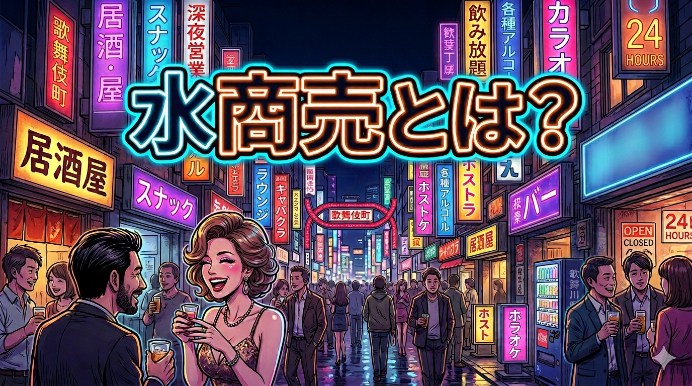 水商売とは？ 語源は江戸時代の茶屋にあった。種類・給料・法律のリアルを全部話す