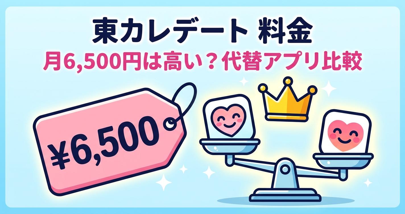 東カレデートの料金は高すぎ？月6,500円の価値と、同じハイスペ層に出会えるコスパ代替アプリ