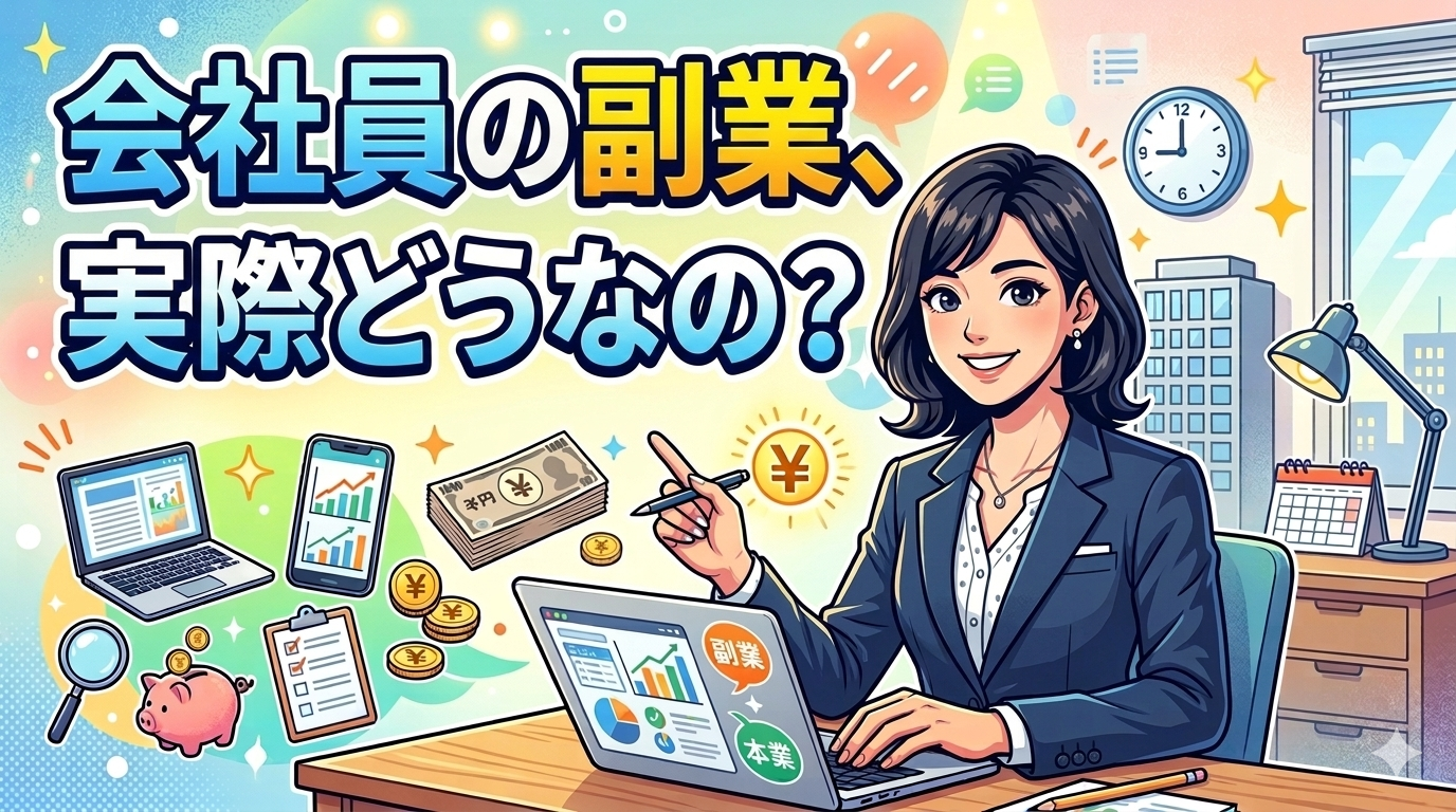 会社員の副業、実際どうなの？のアイキャッチ