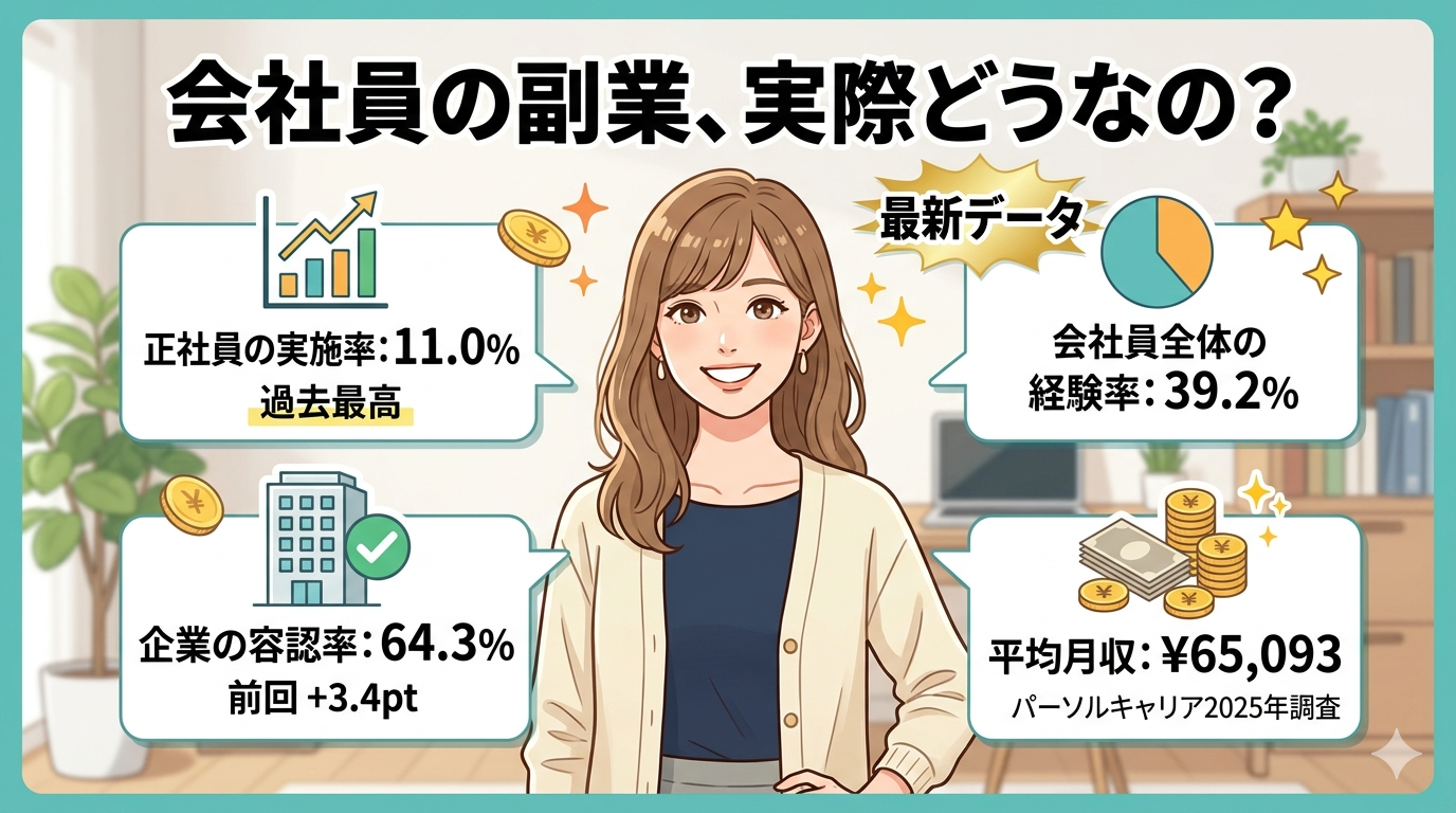 会社員の副業、実際どうなの？ バレない方法・税金・稼げる金額をぜんぶまとめた