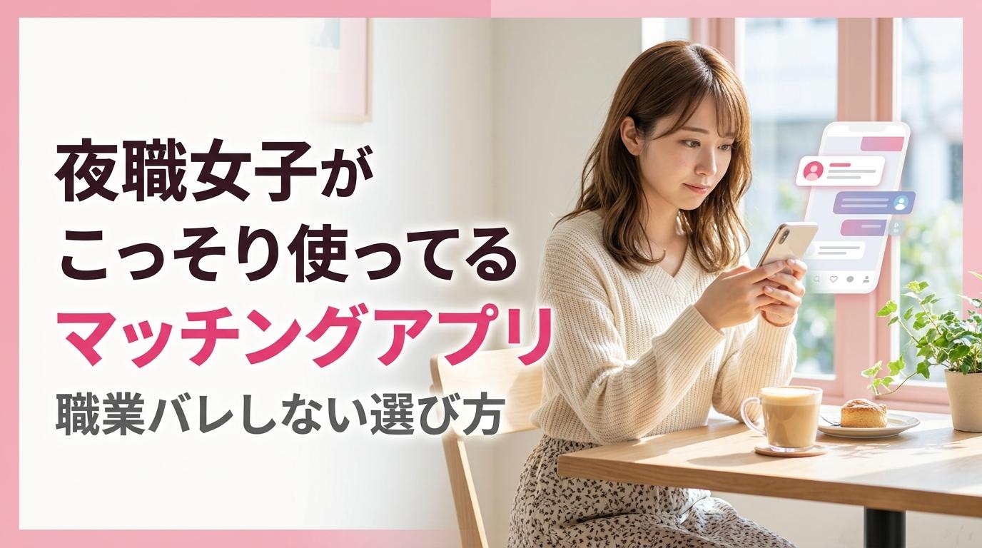 夜職女子がこっそり使ってるマッチングアプリ。「普通のアプリ」で職業バレしないために