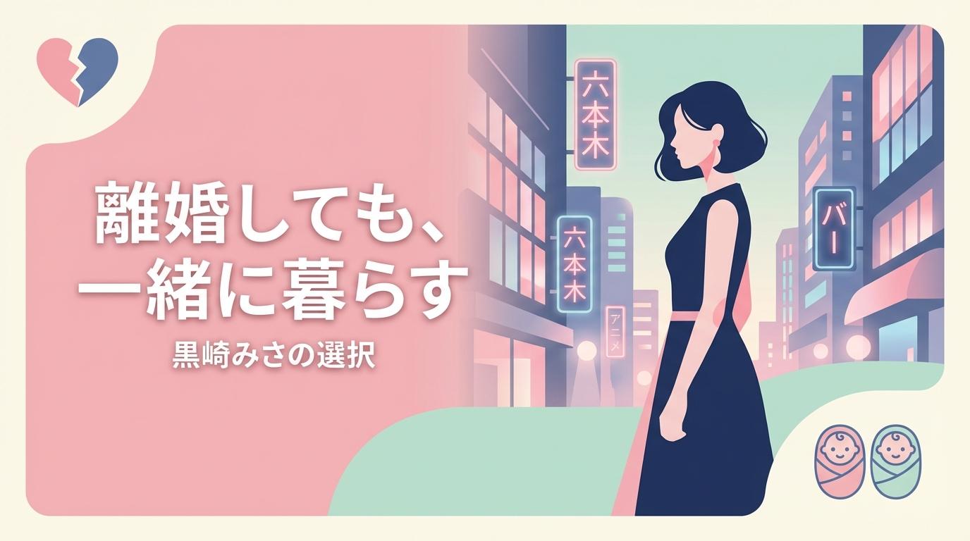 黒崎みさが離婚を公表 — 六本木No.1キャバ嬢が選んだ「離婚しても同居」という結論