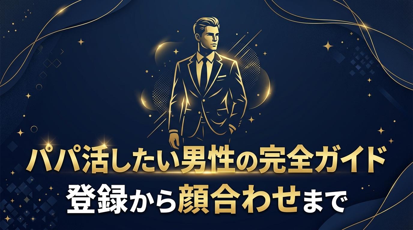 パパ活したい男性の完全ガイド。登録から顔合わせまでの手順と相場