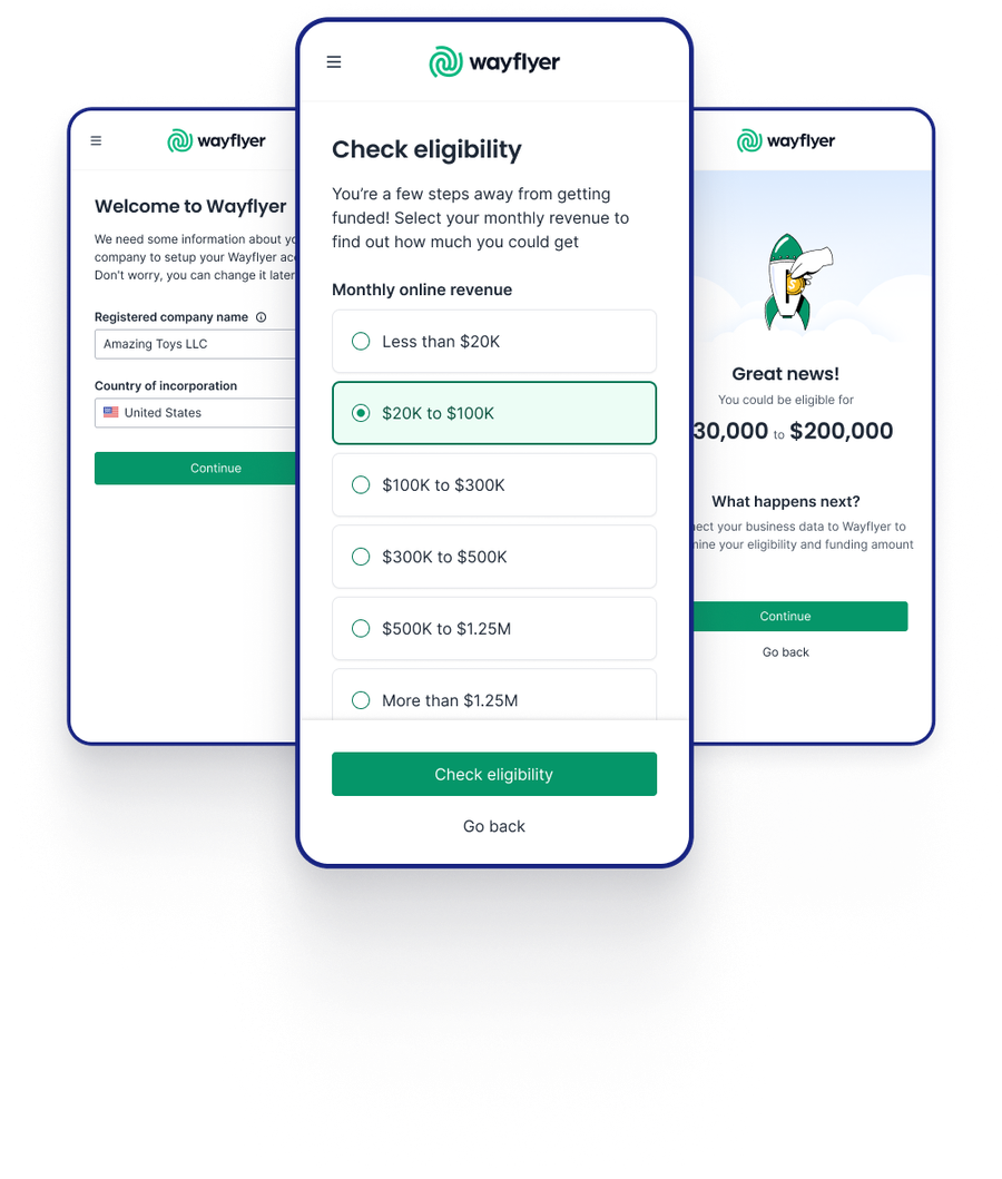 Increasing Wayflyer's conversion rate by 25% with redesigned onboarding