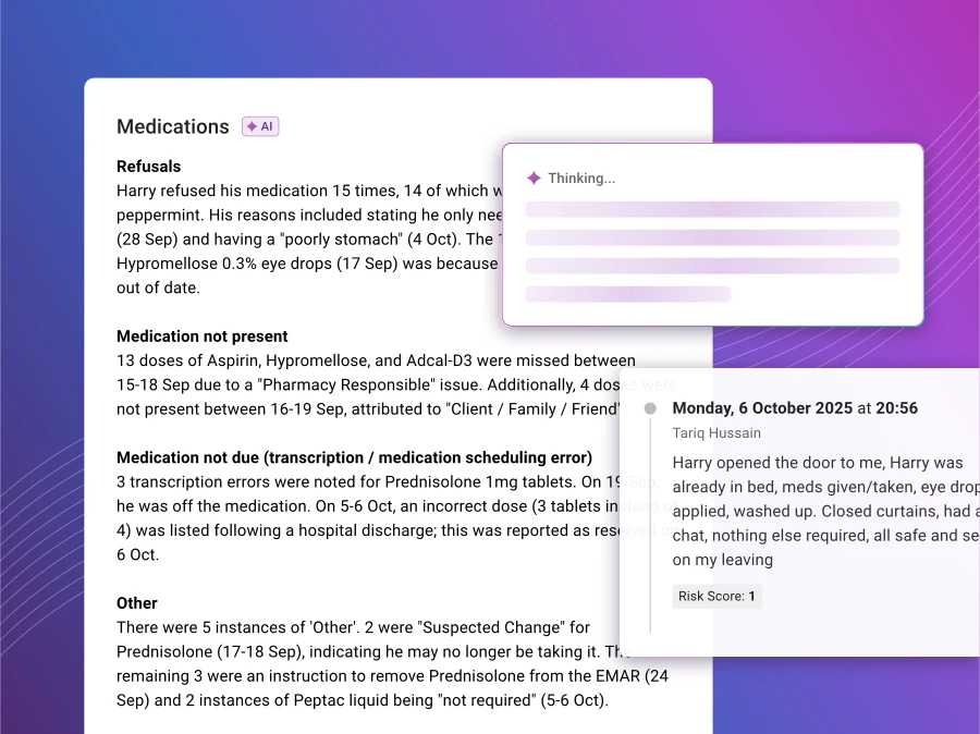 Care Insights: AI-powered client review for field care supervisors