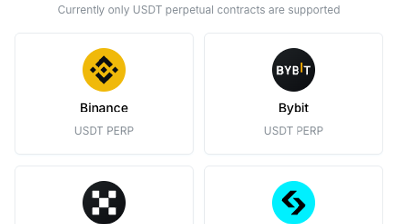 Add a new API: choose an exchange (e.g. the Binance exchange)
