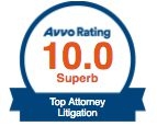 AVVO Rating | Superb | Top Attorney Litigation