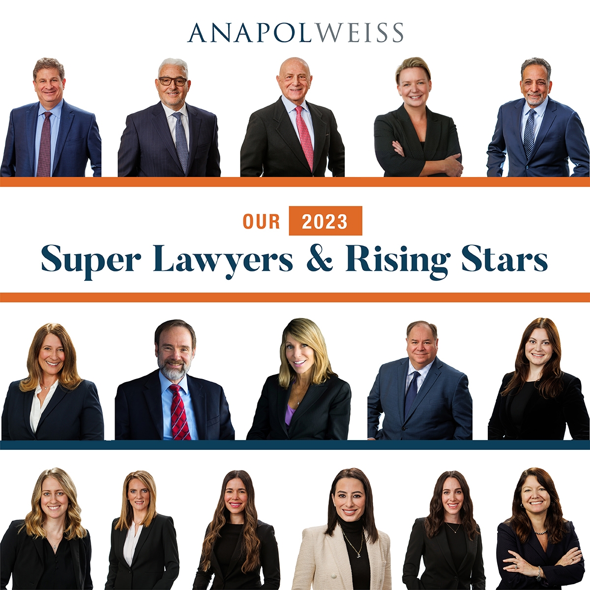 Anapol Weiss Attorneys Named 2023 Super Lawyers and Rising Star