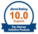 AVVO Rating | Superb | Top Attorney Defective Products
