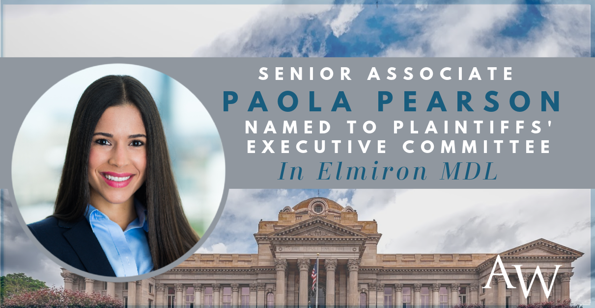 Image Attorney Paola Pearson Appointed to Plaintiffs’ Executive Committee of Elmiron Multi-District Litigation