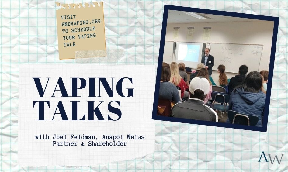 Image Joel Feldman Speaks to High Schoolers About Vaping Dangers