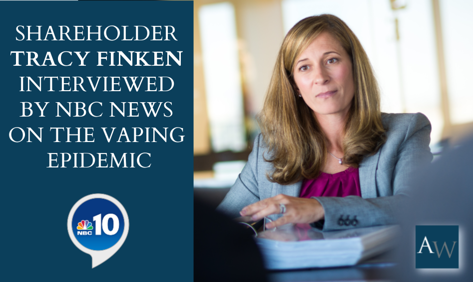 Image Attorney Tracy A. Finken Interviewed by NBC News on Dangers of Vaping