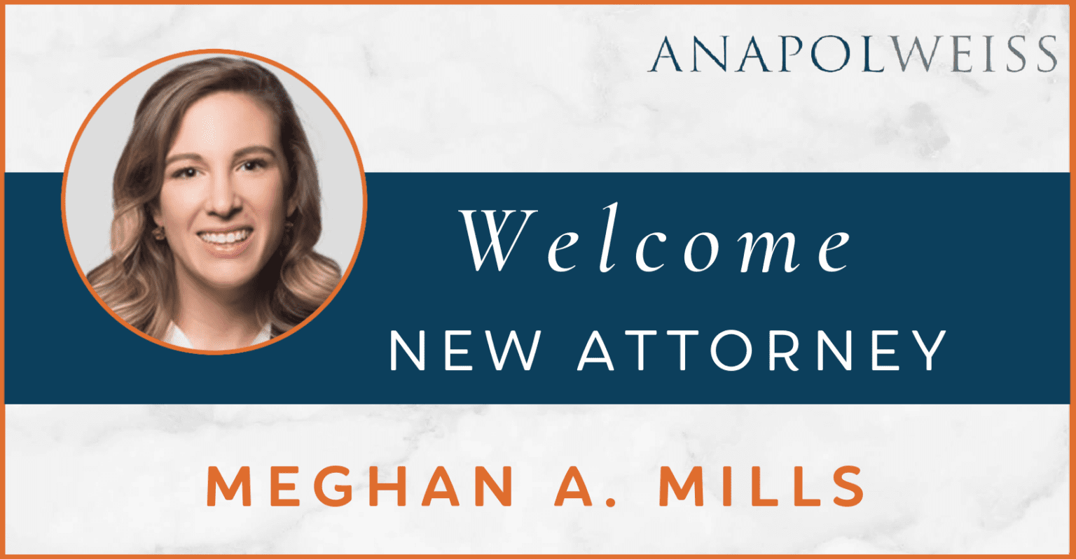 Image Anapol Weiss Extends Warm Welcome to Meghan Mills