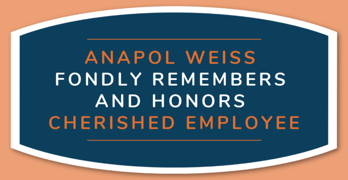 Image Anapol Weiss Honors Late Employee’s Memory