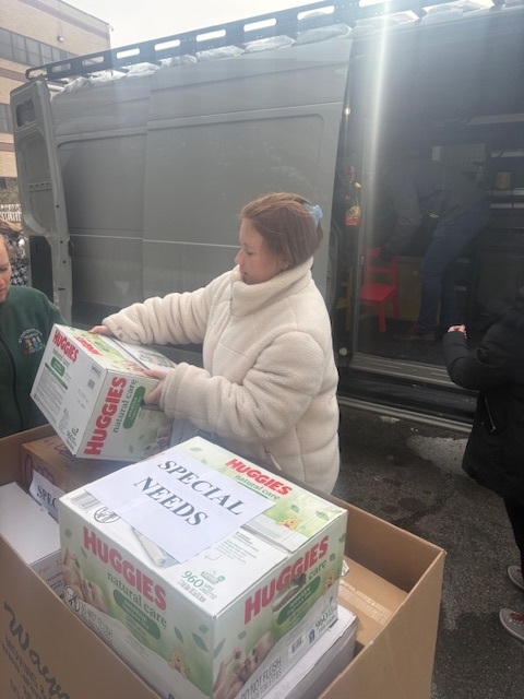 Image Delivering the 2025 holiday toy collection to St. Christopher’s Hospital for Children in Philadelphia.