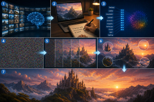 How AI Image Generators Work (Step by Step)