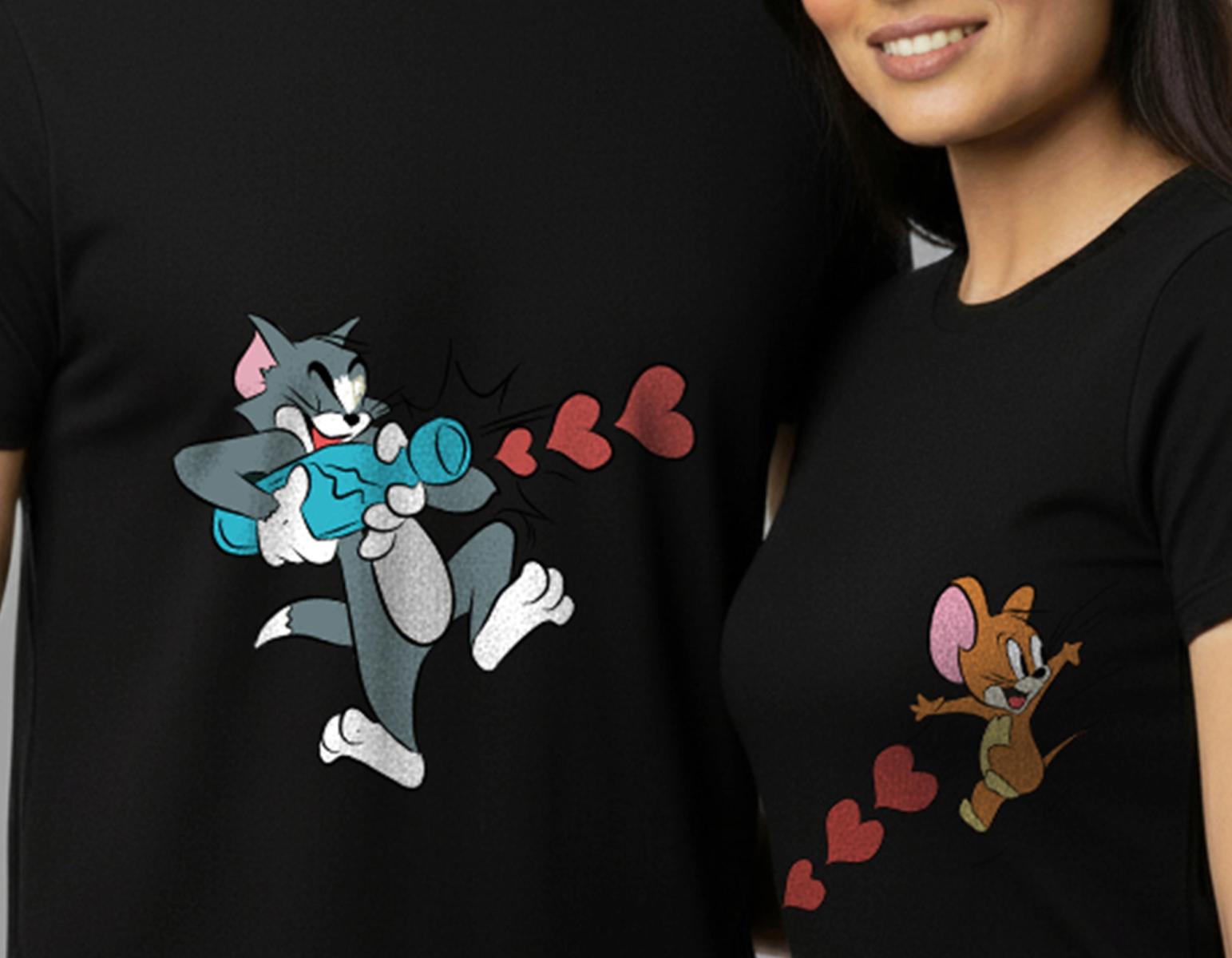TOM & JERRY COUPLES CUSTOMIZED TEES thumbnail 2