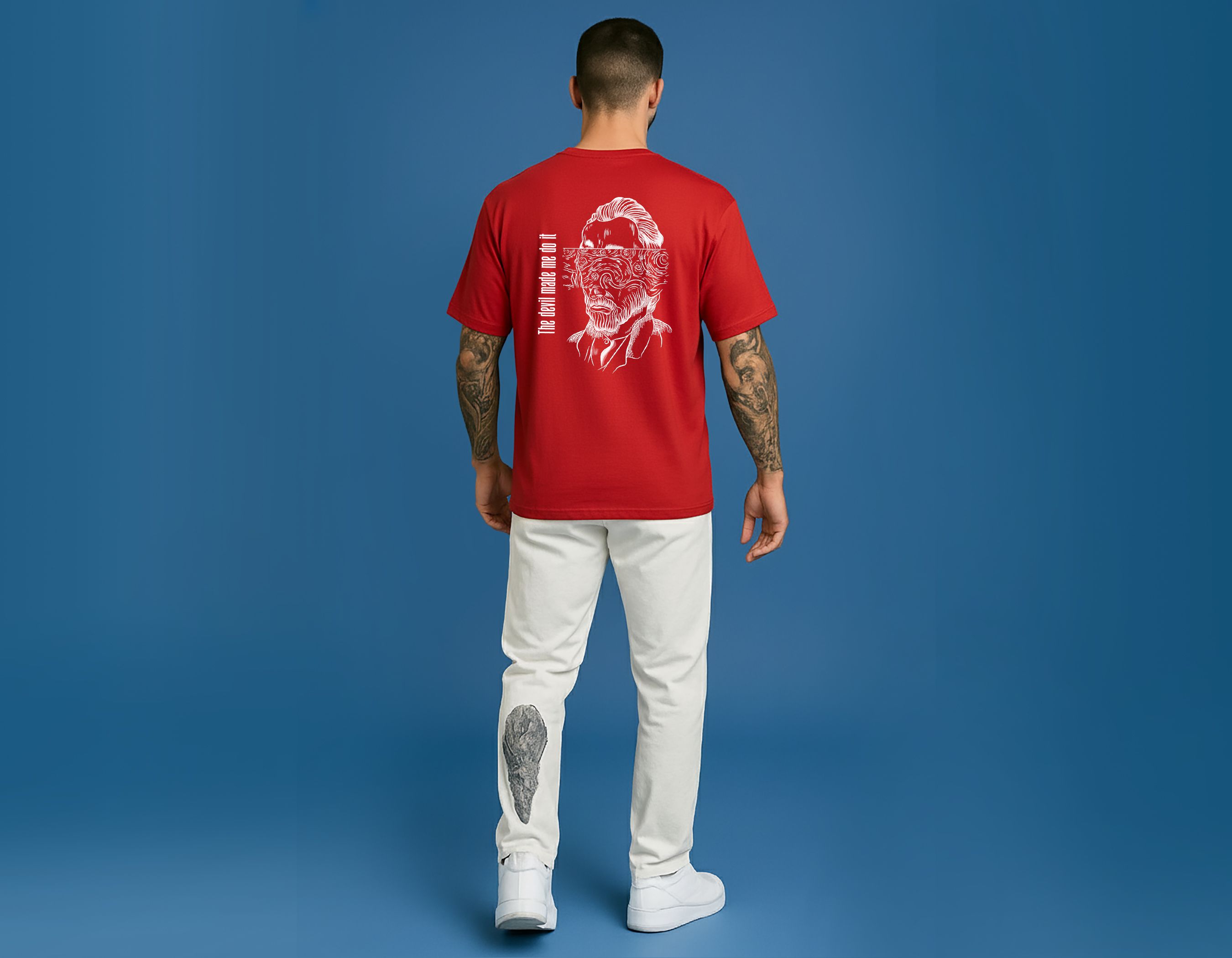 RED FLAG DROP SHOULDER TEE