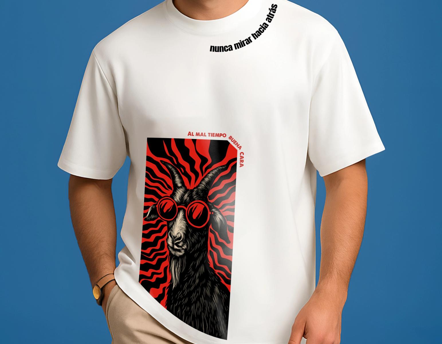 NEVER LOOK BACK DROP SHOULDER TEE thumbnail 3