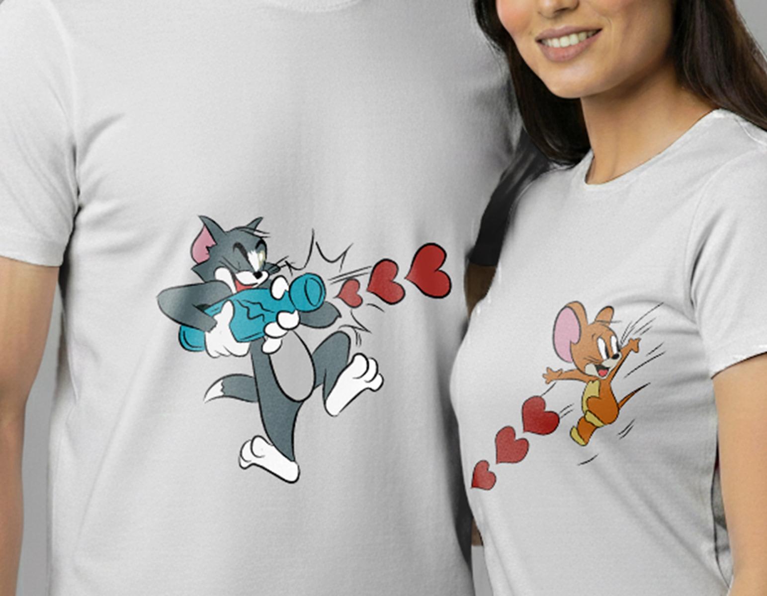TOM AND JERRY COUPLE  TEES thumbnail 2