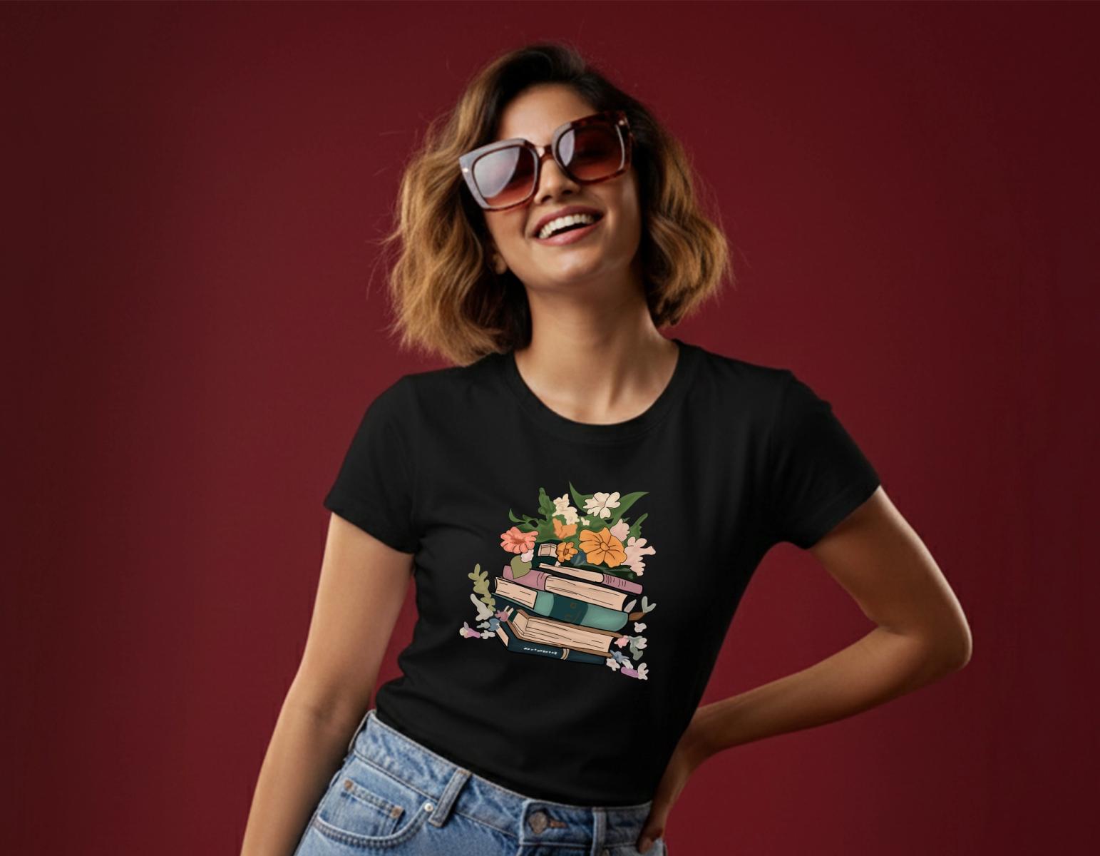BOOKWORM BOUQUET TEE thumbnail 1
