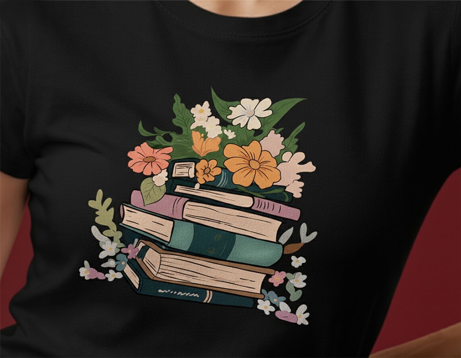 BOOKWORM BOUQUET TEE thumbnail 2