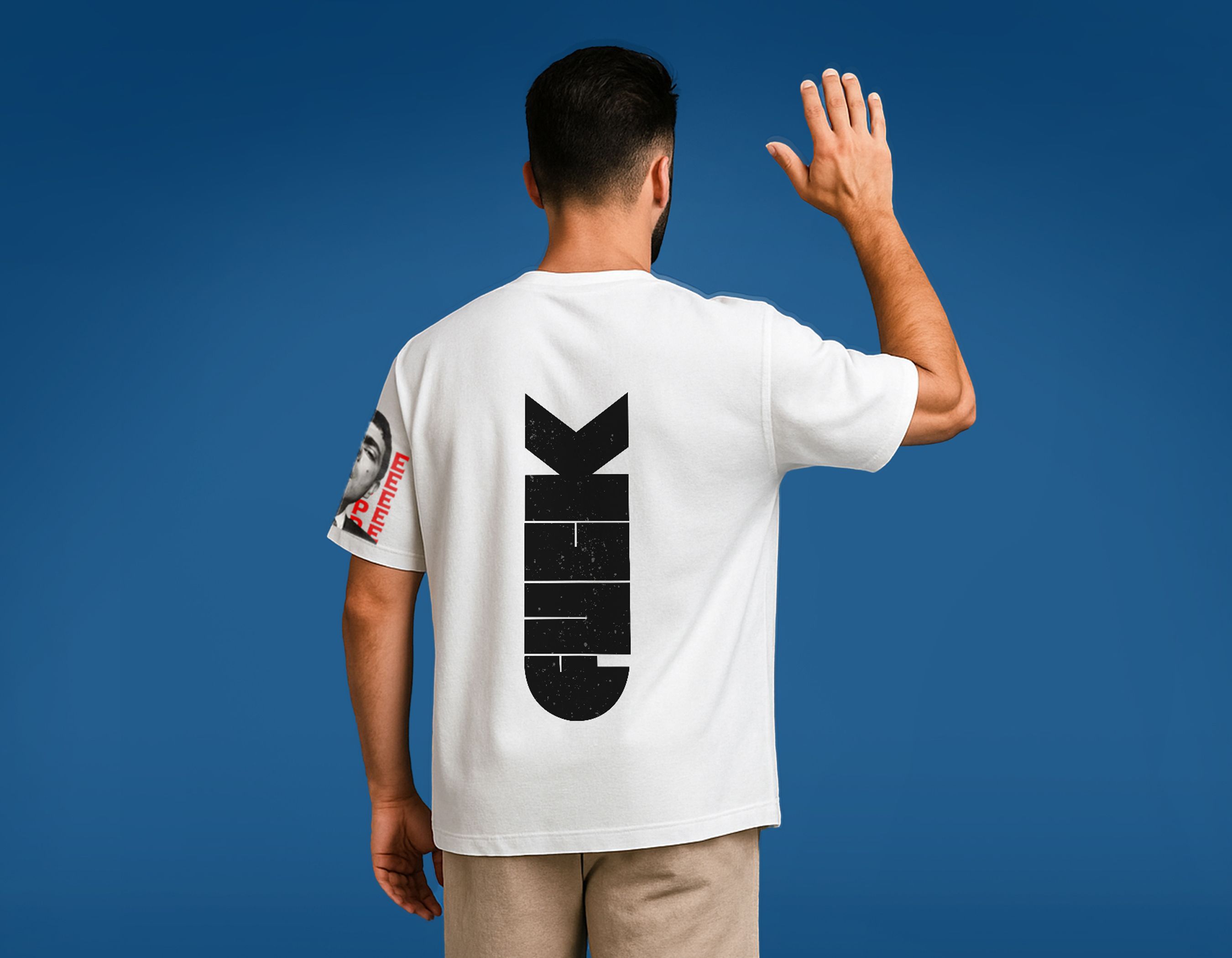 DAMN STATEMENT DROP SHOULDER TEE