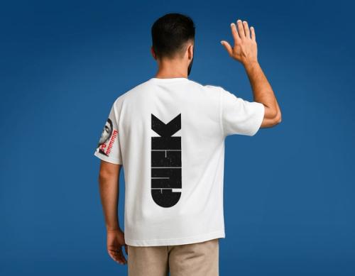 DAMN STATEMENT DROP SHOULDER TEE