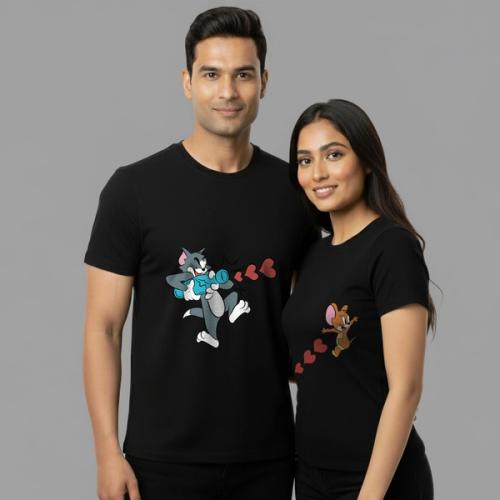 TOM & JERRY COUPLES CUSTOMIZED TEES