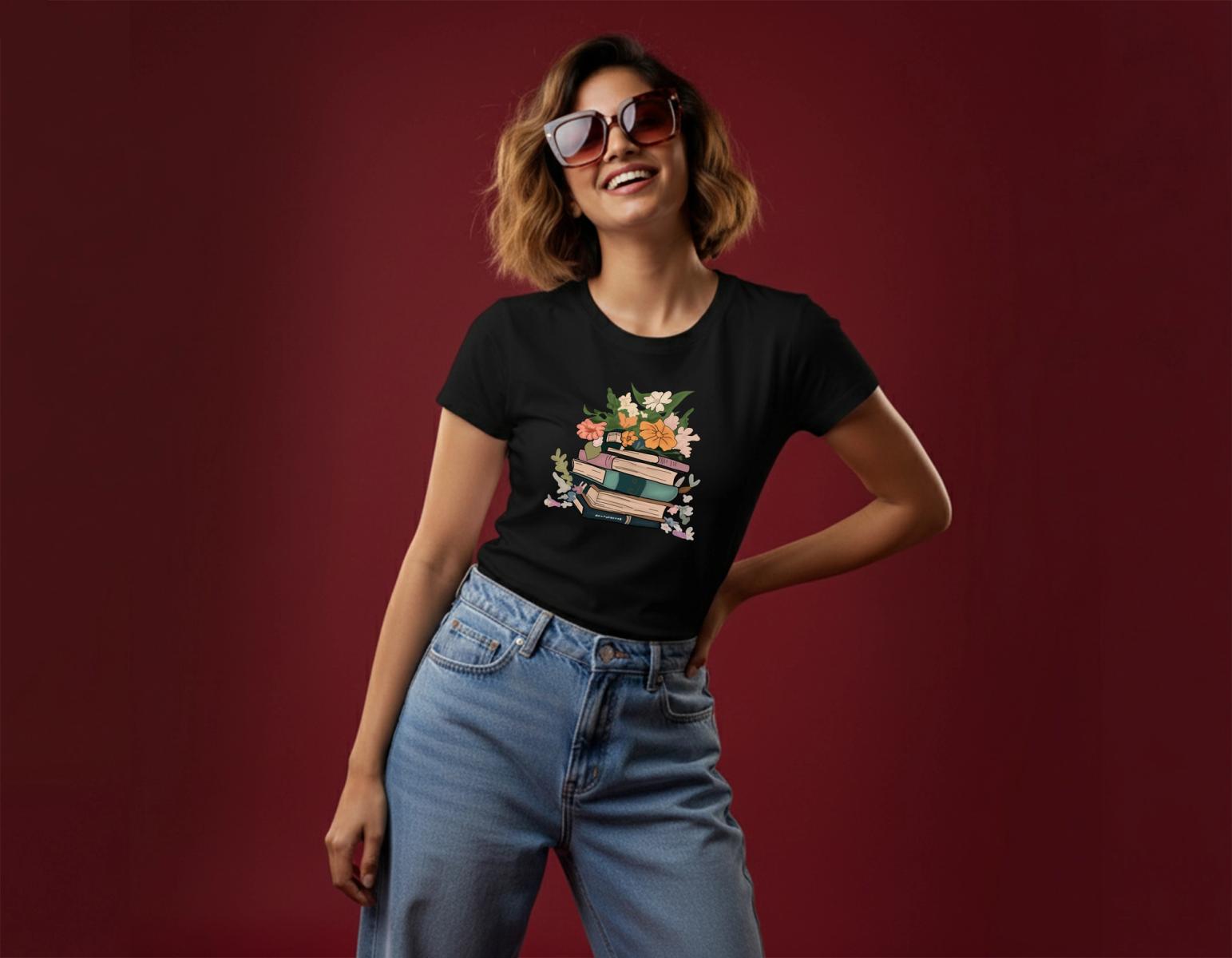 BOOKWORM BOUQUET TEE thumbnail 3